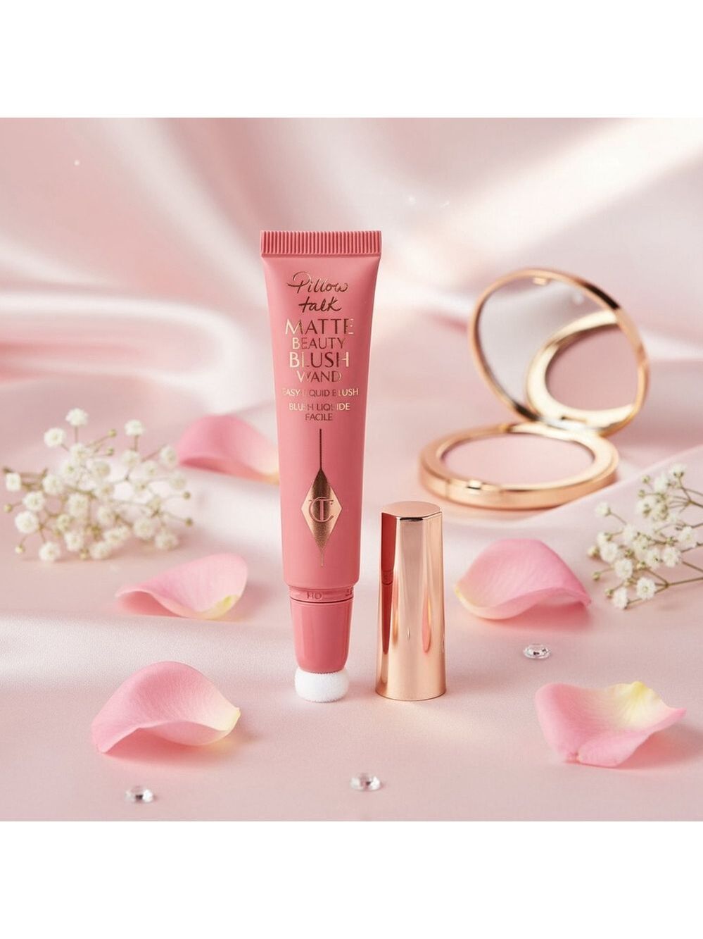 Charlotte Tilbury Pillow Talk Matte Beauty Blush Wand Liquid Blush Full Size